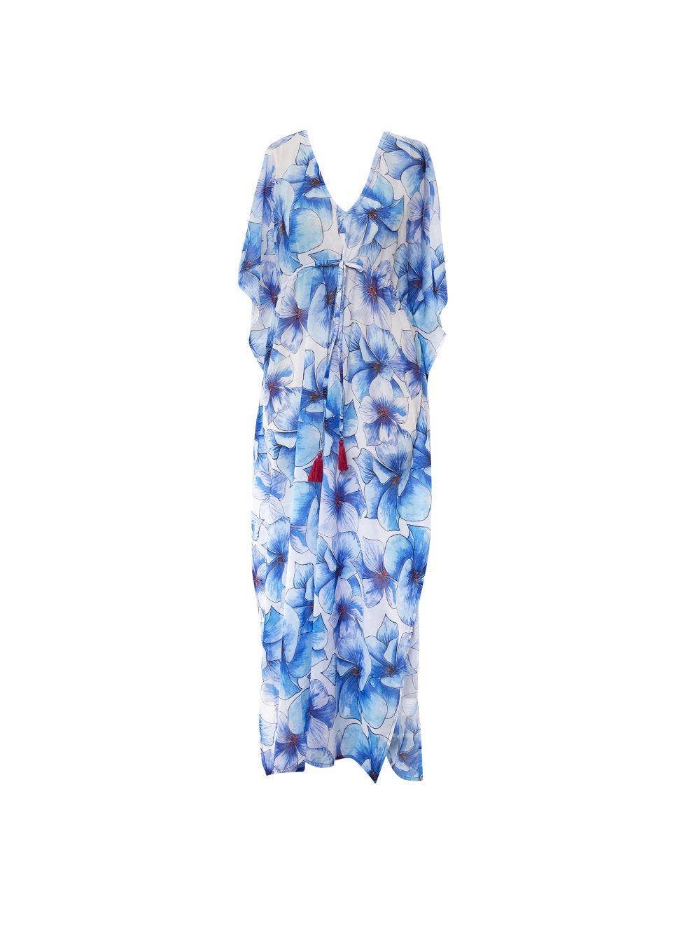 Eleanor Floral Maxi Dress Blue: S/M