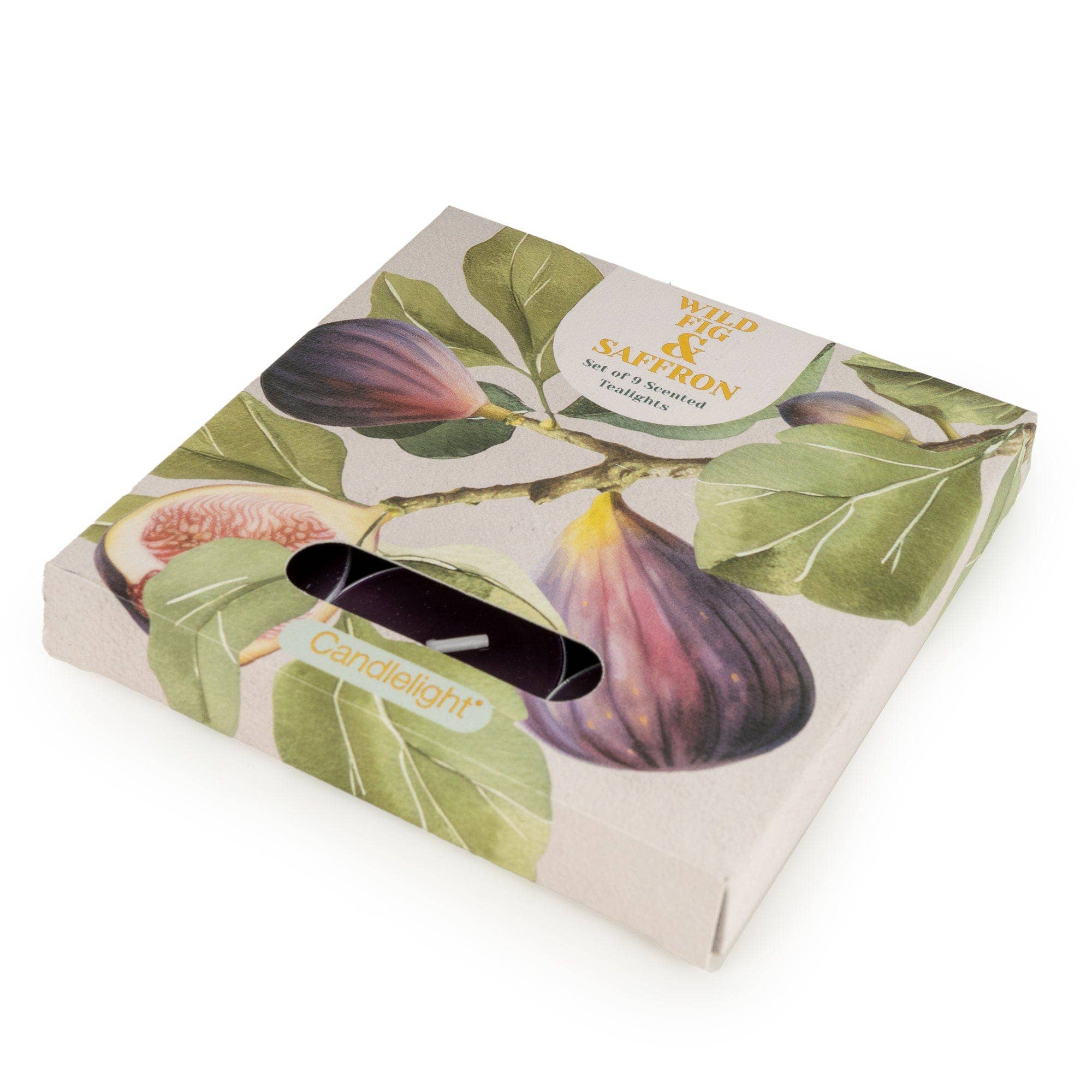 Set of 9 Tealights - Wild Fig & Saffron 6pk
