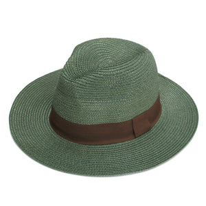 Teal Green Panama Folding Hat (59cm)