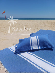 Inflatable Beach Cushion Auténtica Peach Pink 100% Cotton