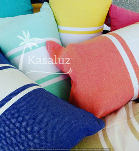 Inflatable Beach Cushion Auténtica Peach Pink 100% Cotton