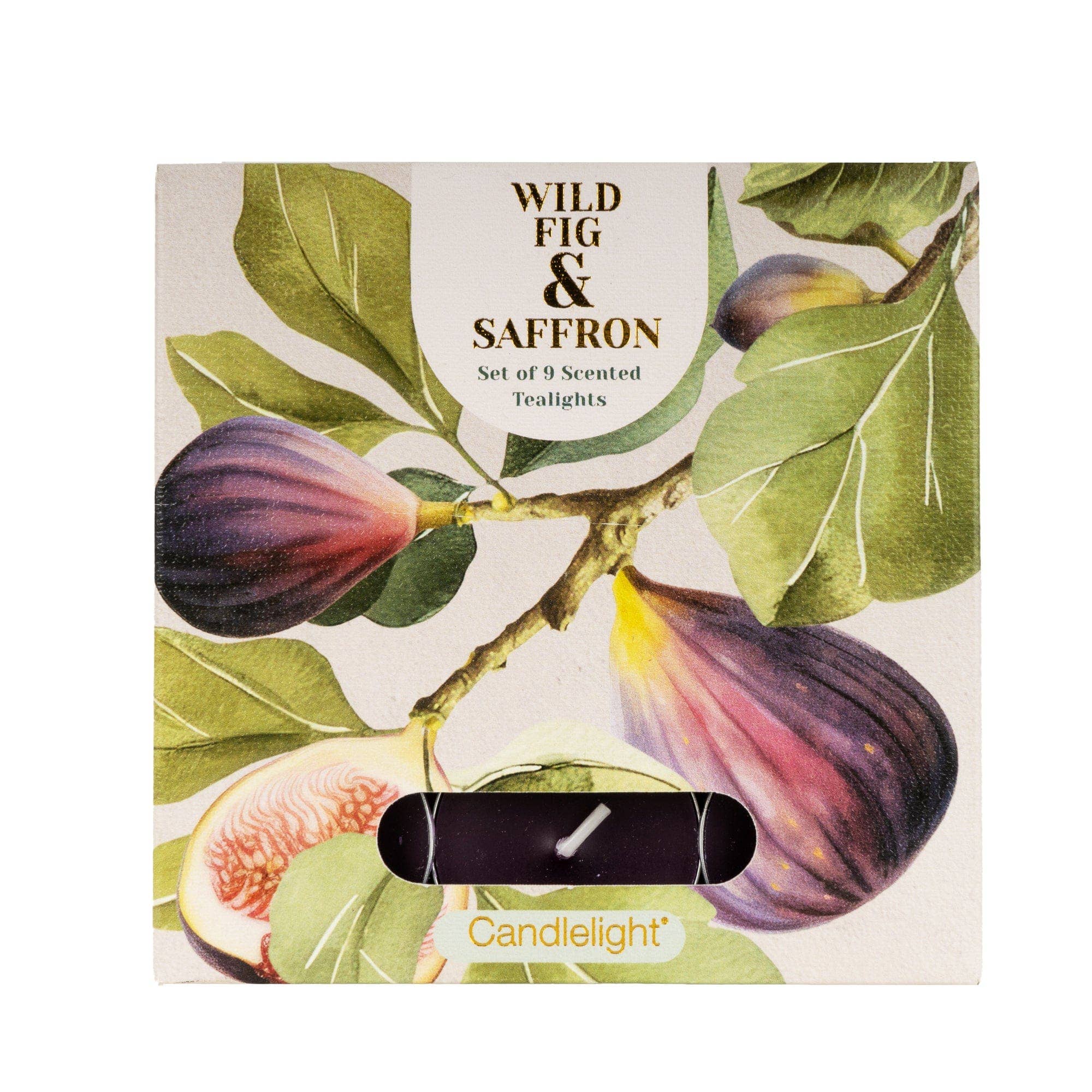 Set of 9 Tealights - Wild Fig & Saffron 6pk