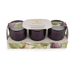 Set of 3 Votive Candles - Wild Fig & Saffron 6pk