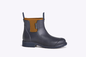 Merry People Bobbi Wellington Boot Oxford Blue & Tan