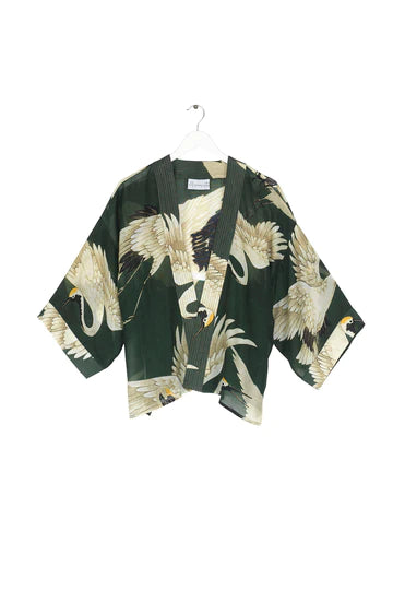 Green Stork Kimono