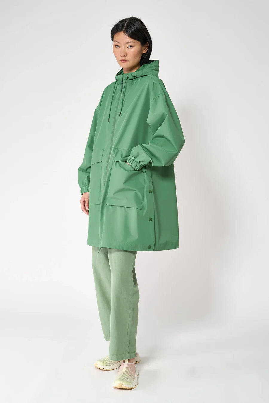 Tanta Waterproof Jacket - Nebbia Comfrey