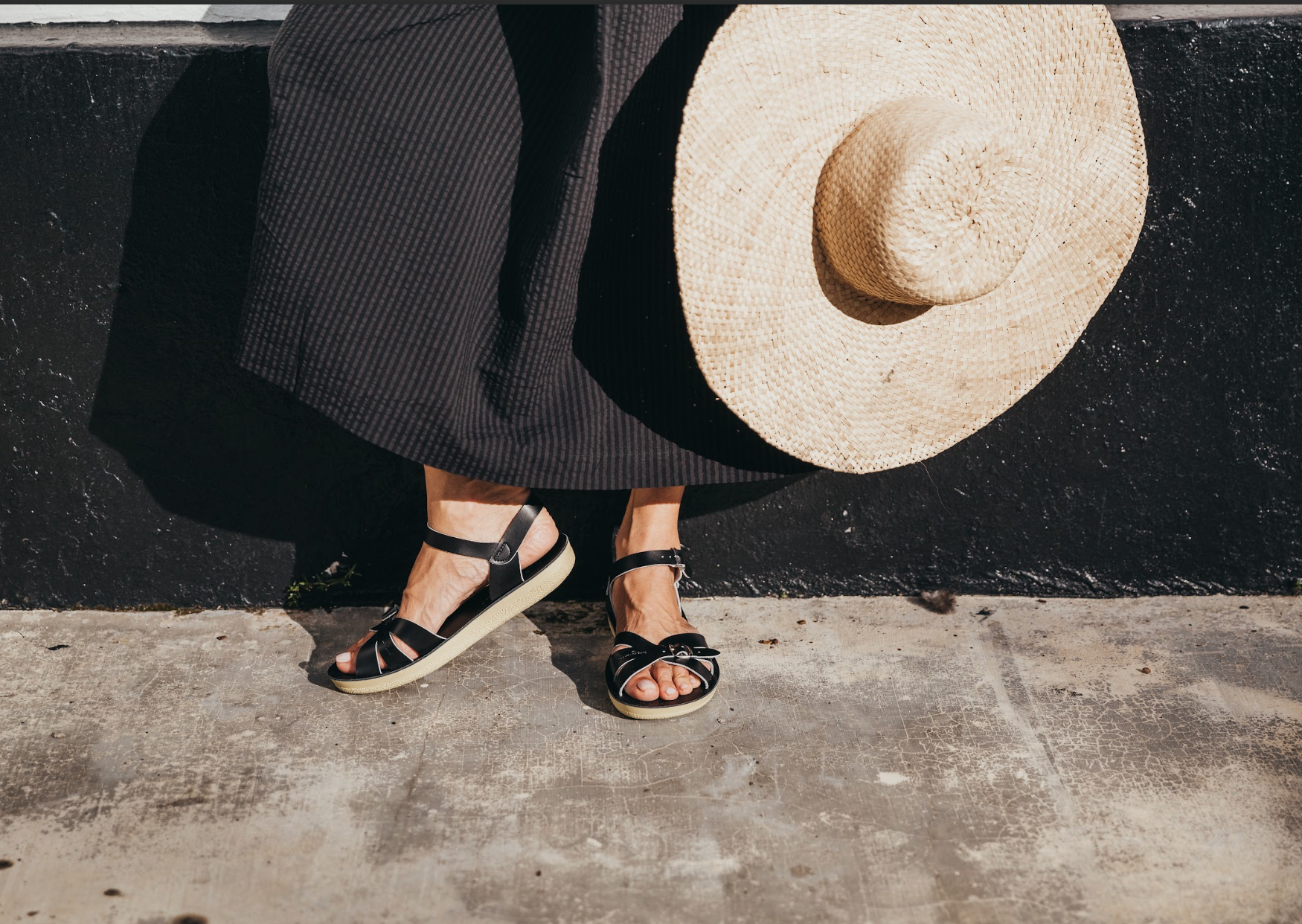 Salt-Water Sandals  - Boardwalk Black