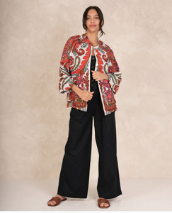 One Hundred Stars Linen Jacket - Fiesta