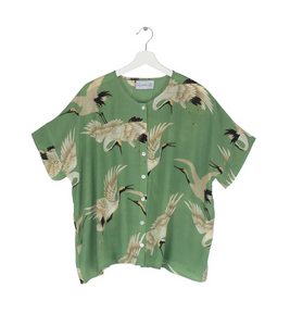 Stork Pea Green Tea Blouse