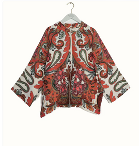 One Hundred Stars Linen Jacket - Fiesta Orange