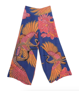 Crane Cobalt Crepe Palazzo Pants