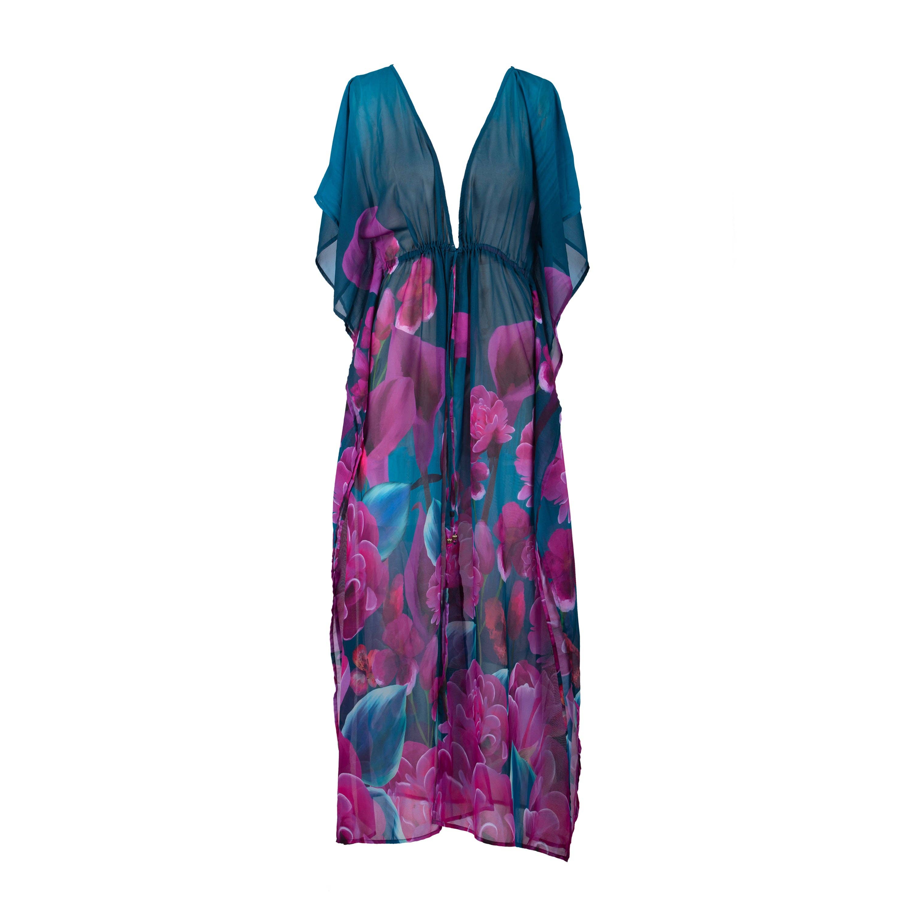 Honolulu Maxi Kaftan Green: S/M