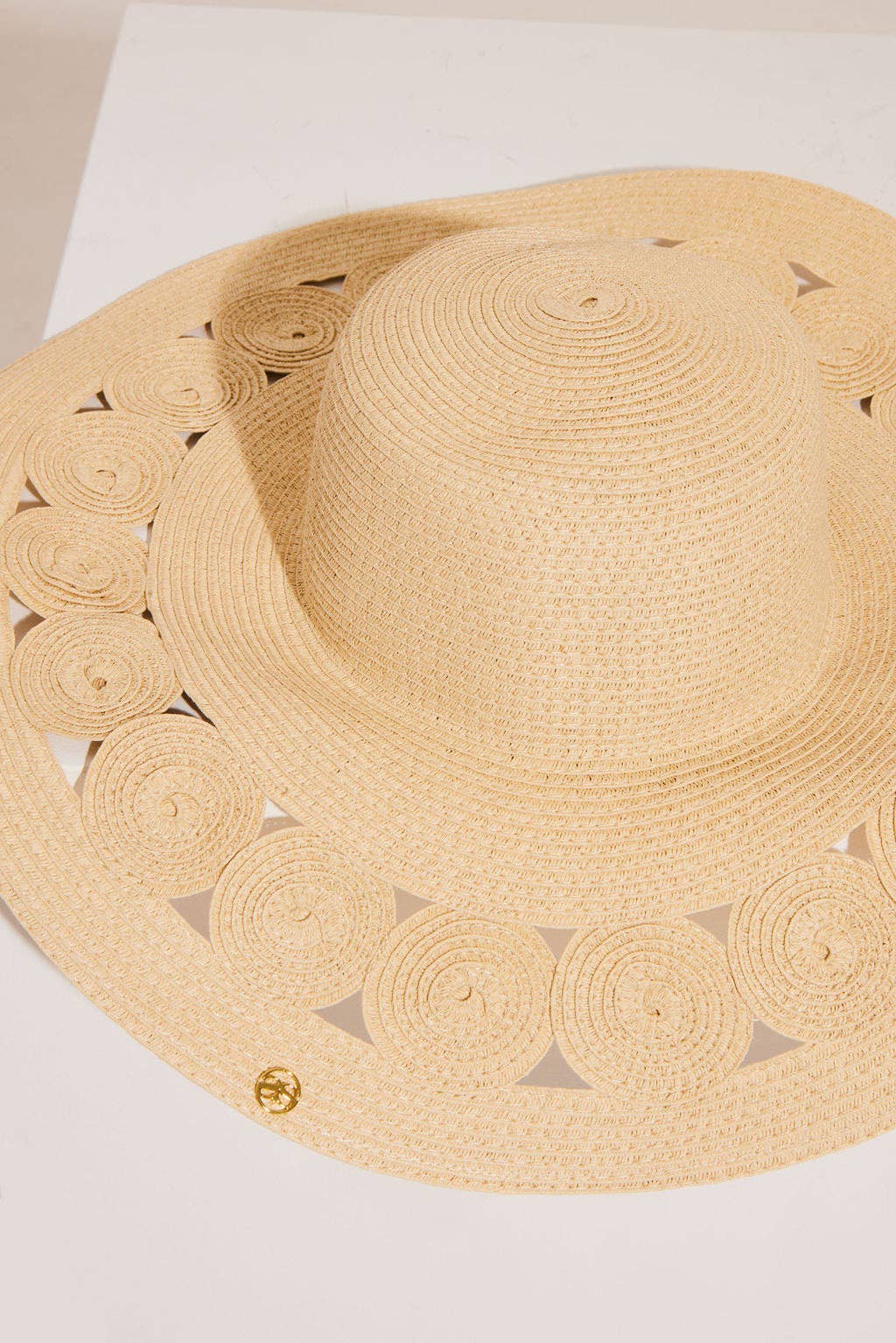Cut Out Detail Sun Hat Cream: One