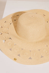 Cut Out Detail Sun Hat Cream: One