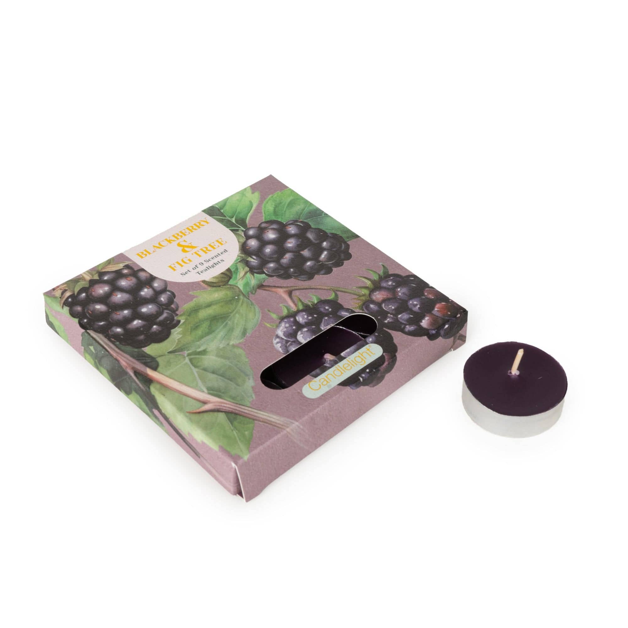 Set of 9 Tealights  -  Blackberry & Fig Tree 6PK