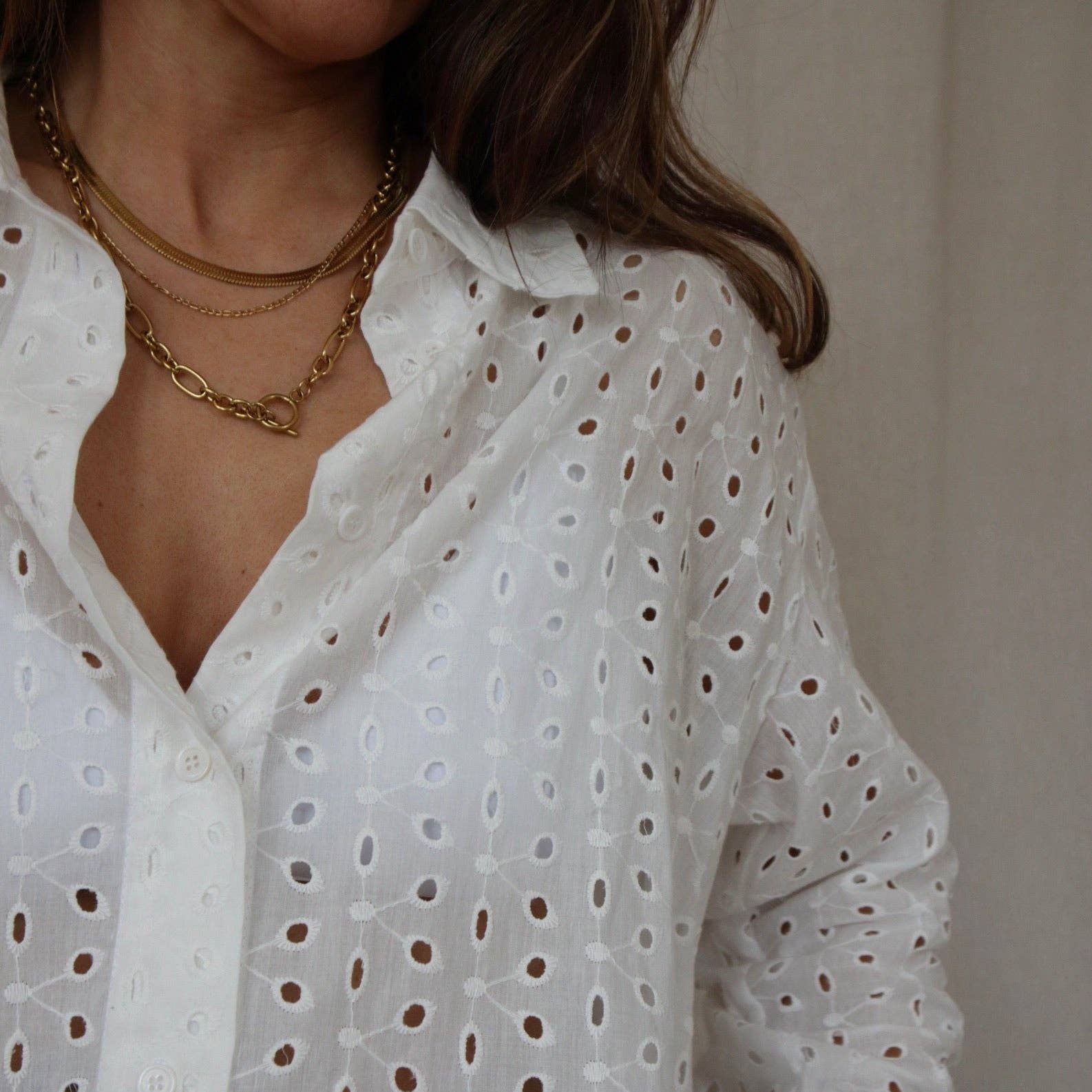 Beach Waterproof Gold Chain Necklace
