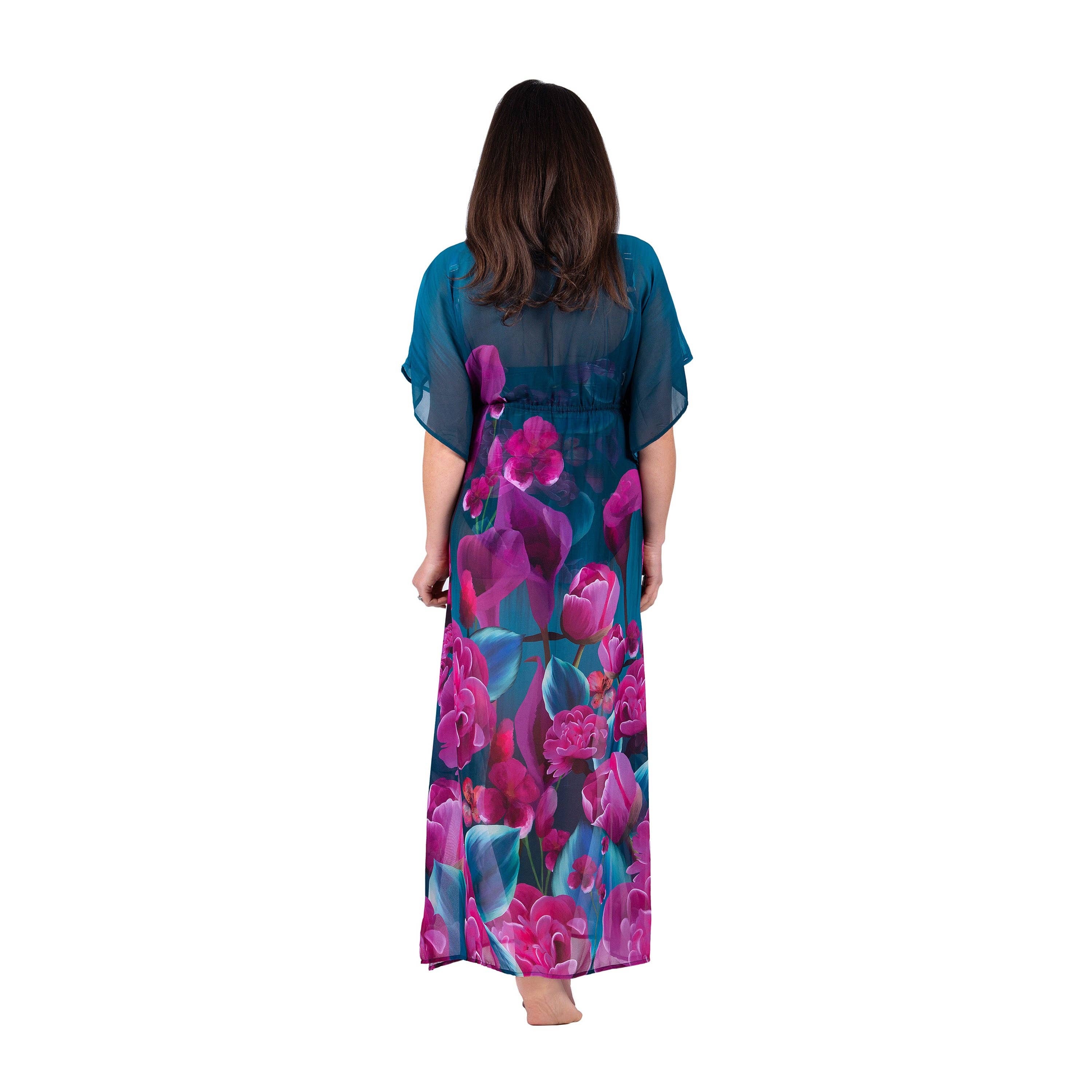Honolulu Maxi Kaftan Green: S/M