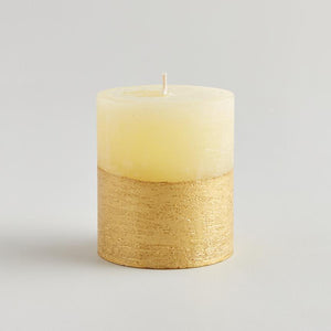 Inspiritus Scented Gold Dipped Pillar Candle - The Voewood
