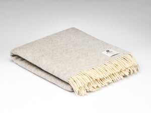 Grey Cloud  Herringbone Throw - The Voewood