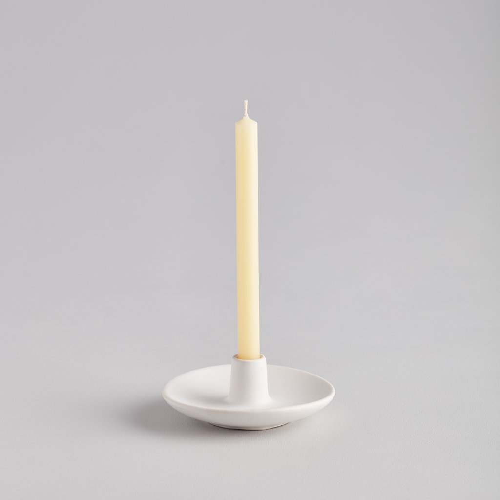 Matte White Mini Candle Holder - The Voewood