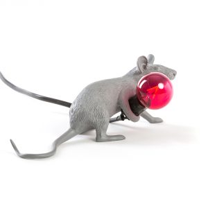 Mouse Lamp - 'Lop' Grey - The Voewood