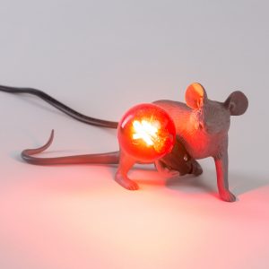 Mouse Lamp - 'Lop' Grey - The Voewood
