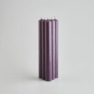 Coloured Dinner Candles - Charcoal - The Voewood