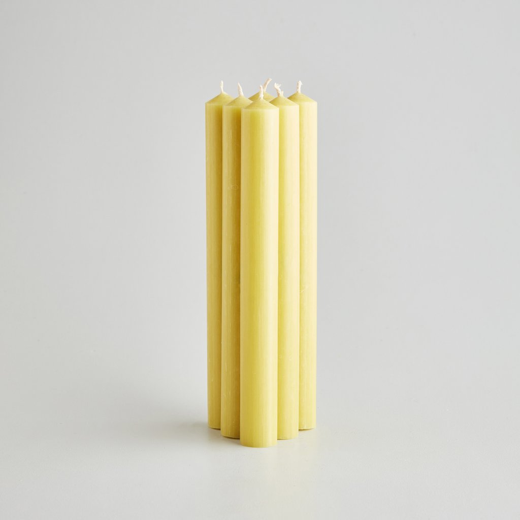 Coloured Dinner Candles - Burnt Gold - The Voewood